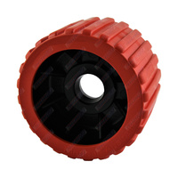 4'' Inch Diameter Boat Trailer Wobble Roller Ribbed 22mm Bore 3" Wide Red Boat Jet Ski Trailer