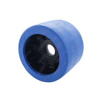 4'' Inch Diameter Boat Trailer Wobble Roller Smooth 22mm Bore 3'' Inch Wide Blue Boat Jet Ski Trailer