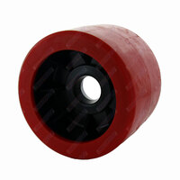 4'' Inch Diameter Boat Trailer Wobble Roller Smooth 22mm Bore 3'' Inch Wide Red Boat Jet Ski Trailer