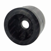 4'' Inch Diameter Boat Trailer Wobble Roller Smooth 26mm Bore 3'' Inch Wide Black Boat Jet Ski Trailer