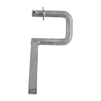 Long Bend Wobble Bracket 18mm Dia Galvanised to suit Wobble Roller - Right