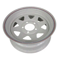 14'' Inch White Sunraysia Style Ford Trailer Rim