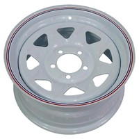 15" Ford Sunraysia Style Wheel Rim White Suit Caravan Camper Car Boat Box Trailers