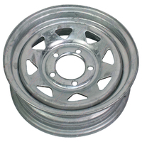 13" Holden HT Sunraysia Style Wheel Rim Galvanised Suit Caravan Camper Boat Box Trailers