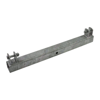 Double Wobble Roller Arm 600mm x 50mm x 50mm with 2 x 30mm Small Camp Galvanised