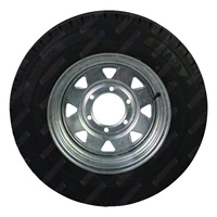 Rim and Tyre 14" x 5.5" Sunraysia Gal Landcruiser 6 Stud Pattern 185R14LT Tyre Boat Trailer Caravan Camper