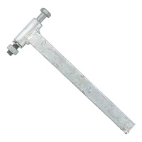 Galvanised Centre Mount Yoke Stem 203mm 45mm Wide with Bolt and Nut