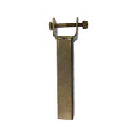 Galvanised Hollow Yoke Stem 8'' Inch x 40mm Sq. Heavy Duty with 50mm x 50mm Bracket