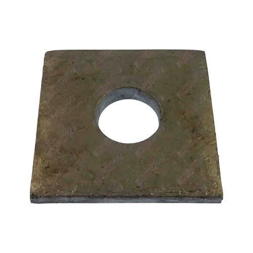 Trailer Axle Pad 40mm x 40mm x 6mm Thick Galvanised To Suit Square Axle