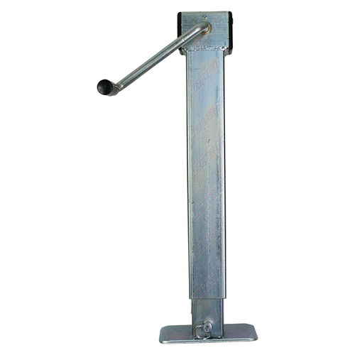 Side Winding Adjustable Stand with Drop Leg 600mm - 950mm 1500kg Static Load Capacity Zinc