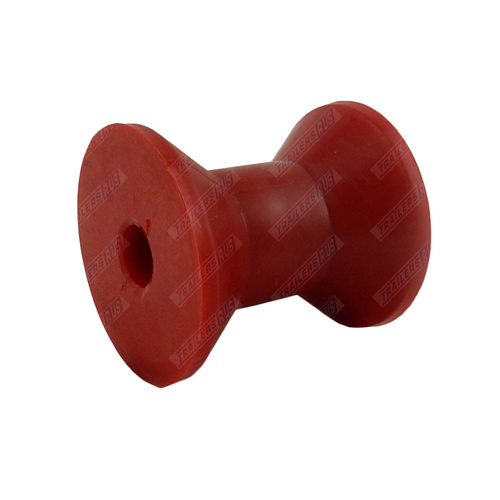 3'' Inch Boat Trailer Bow Roller Red Soft Plastic 76mm 17mm Bore 