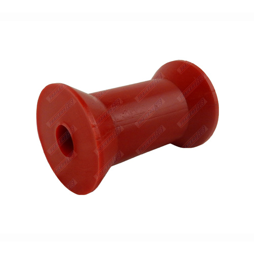 4" Inch Boat Trailer Keel Roller Red Soft Plastic 101mm 17mm Bore