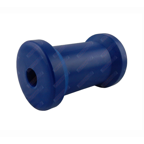 4 1/2" Inch Boat Trailer Keel Roller Cotton Reel Blue Nylon Plastic 114mm 17mm Bore