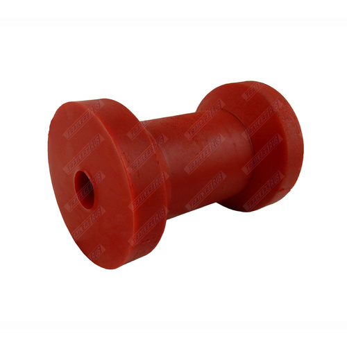 4 1/2" Inch Boat Trailer Keel Roller Red Soft Plastic 114mm 17mm Bore
