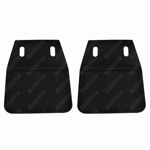 PAIR Plain PVC Black Trailer Mud Flaps Ute Caravan Mudflaps 160mm x 120mm TRU