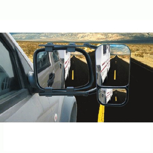 Universal Towing Mirror Adjustable Strap-On for Towing Caravans Camper Trailers Boats