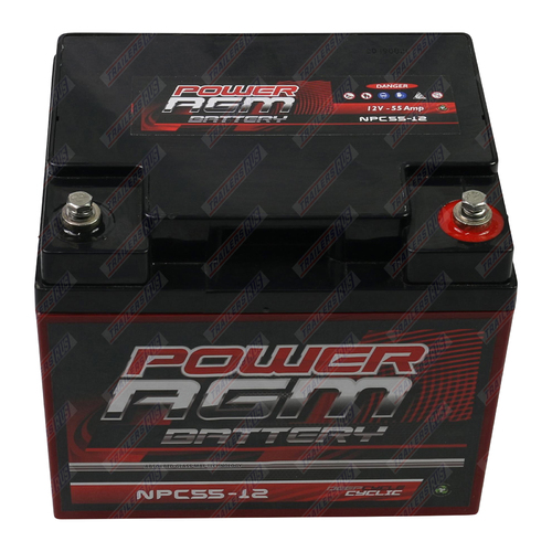 Power AGM Deep Cycle Battery 12V 55AH