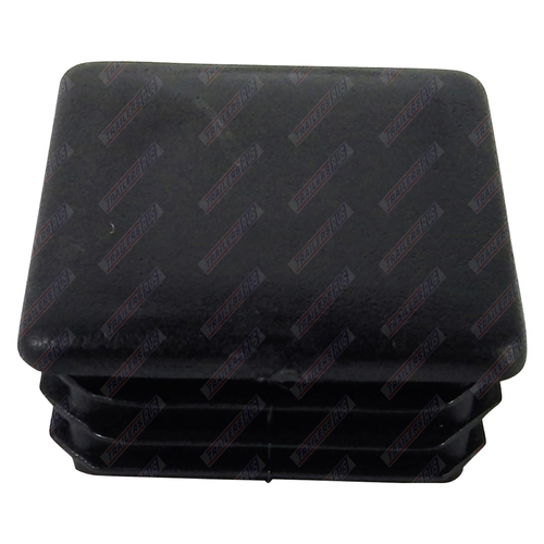 End Cap Square 40mm x 40mm Black Polyethylene