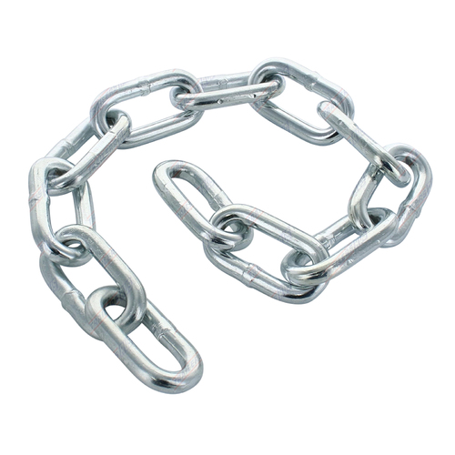 10mm Zinc 2500kg Trailer Rated Safety Chain 600mm Length Complies ADR Stamped