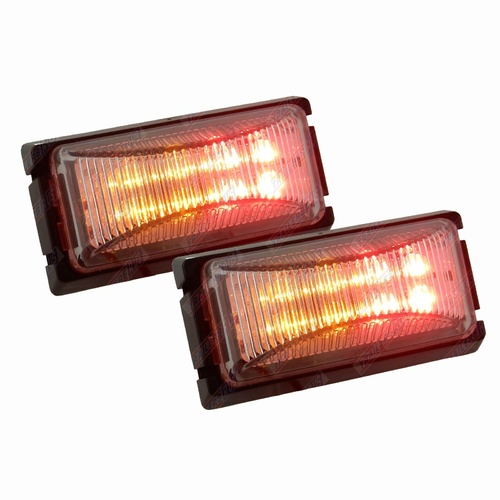 LED Trailer Lights Side Marker Red Amber 12V Submersible Caravan Truck Boat Pair TRU