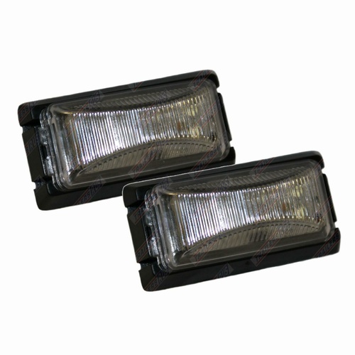 LED Trailer Lights Side Marker White 12V Submersible Caravan Truck Boat Pair TRU