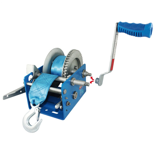 Hand Winch Rated up to 1150 Kg UV Coated Polyester Webbing