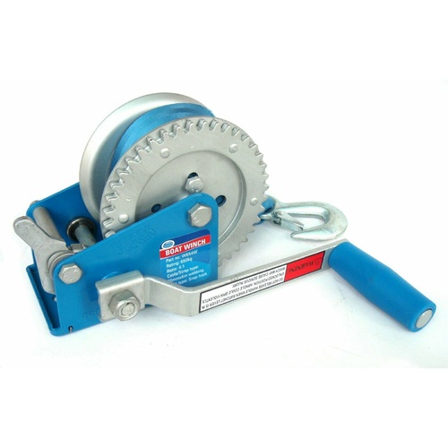ARK Hand Winch Rated up to 650Kg UV Coated Polyester Webbing